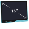 adofi 16 Inch Large LCD Writing Pad Tablet Rechargeable Slate with Stylus for Kids  (Blue)
