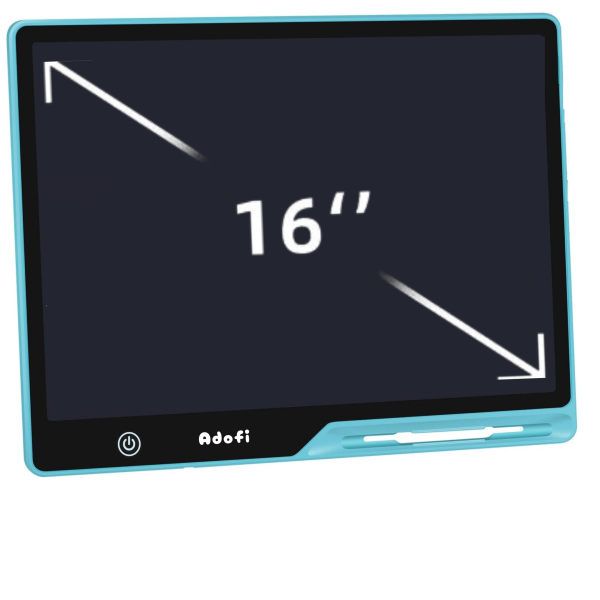 adofi 16 Inch Large LCD Writing Pad Tablet Rechargeable Slate with Stylus for Kids  (Blue)